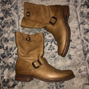 Tan Leather Frye boots